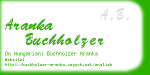 aranka buchholzer business card